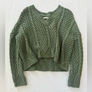 PacSun Green V-Neck Sweater